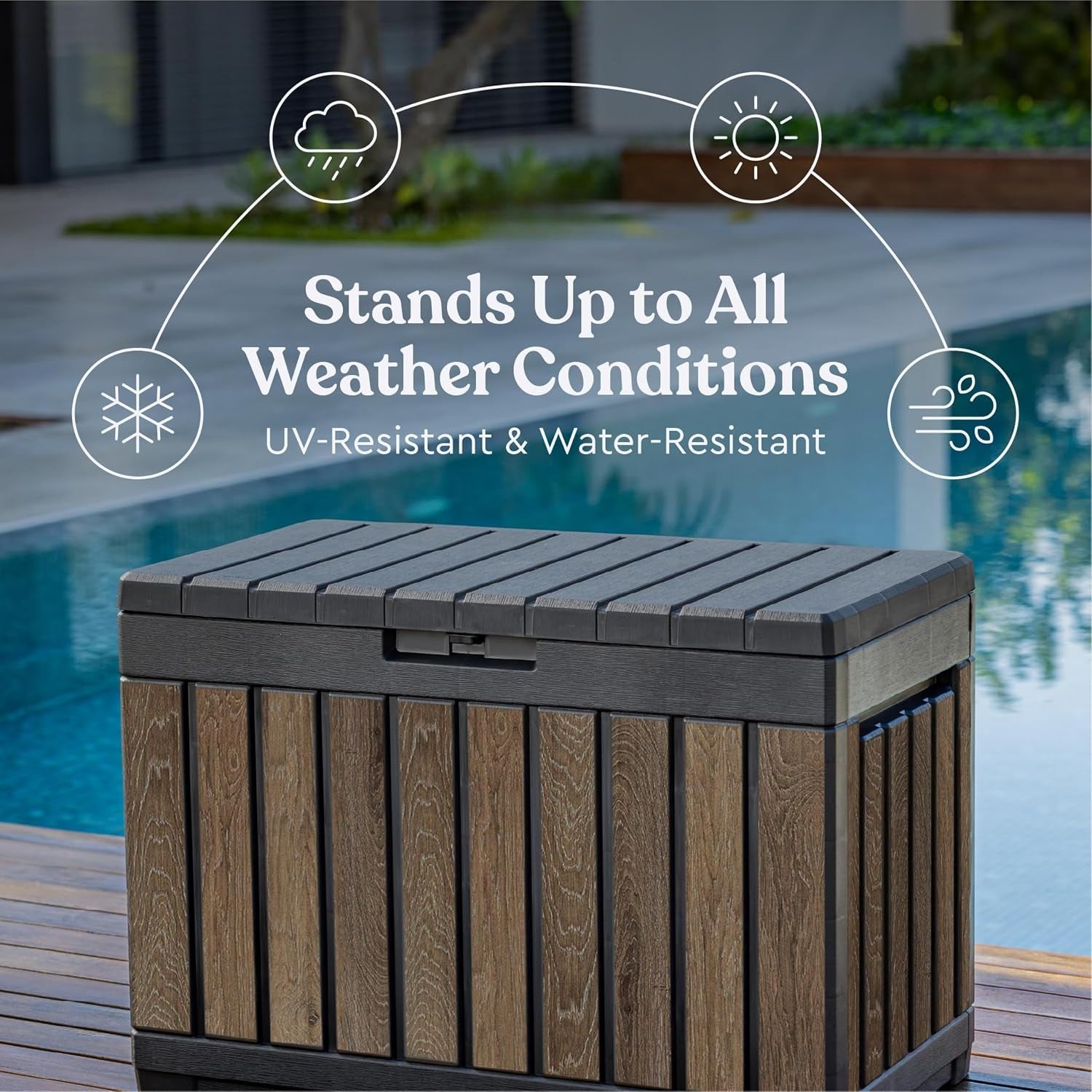 Everwood Outdoor Storage Deck Box Table