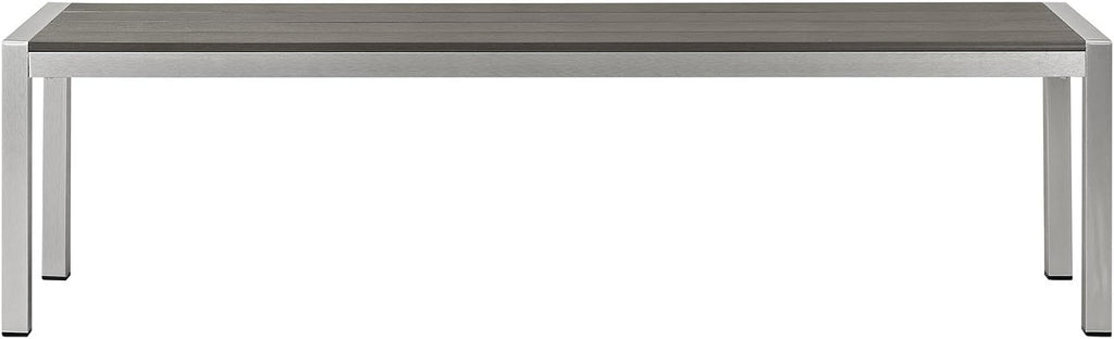 Aluminum Weather‑Resistant Outdoor Patio Bench