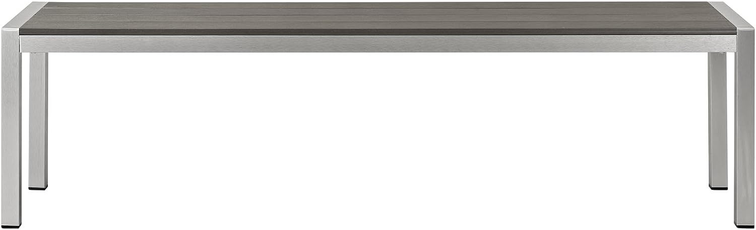 Aluminum Weather‑Resistant Outdoor Patio Bench