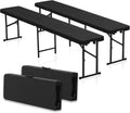 Portable Plastic Indoor Outdoor Folding Bench