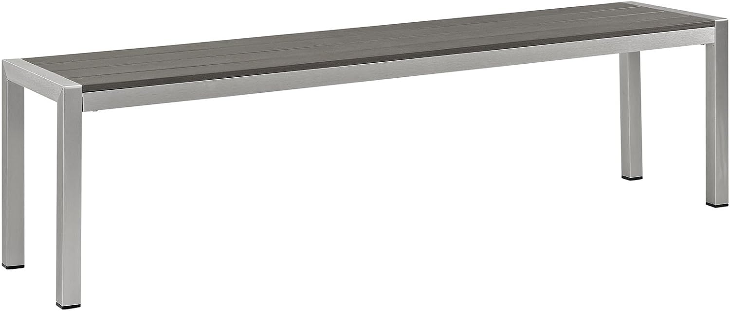 Aluminum Weather‑Resistant Outdoor Patio Bench