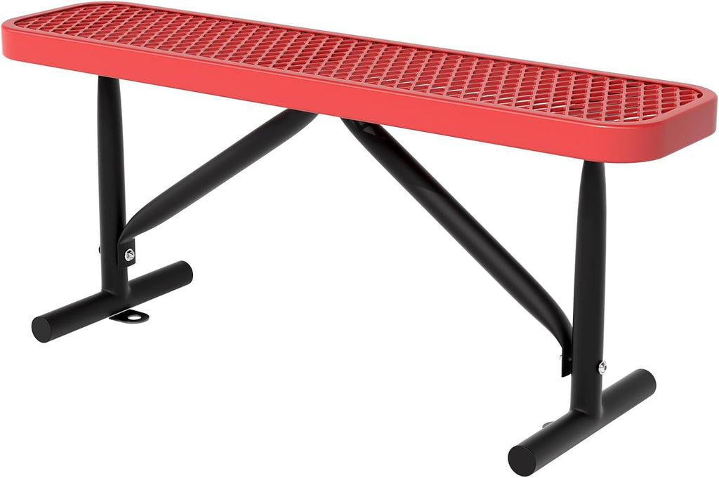 Heavy‑Duty Metal Outdoor Park Bench