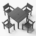 HDPE 5‑Piece Outdoor Patio Dining Set