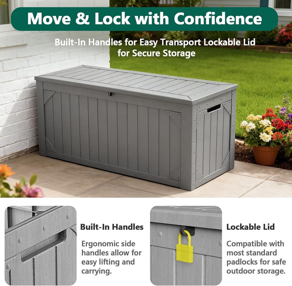 Waterproof Resin Outdoor Storage Deck Box