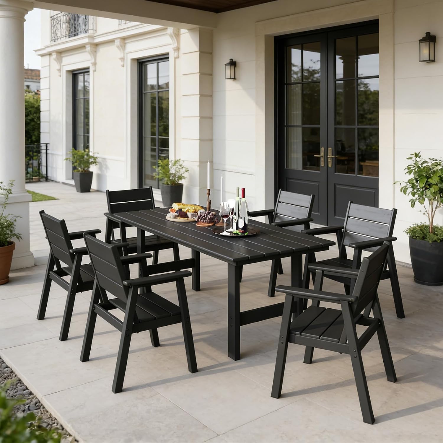 All‑Weather HDPE Outdoor Patio Dining Set