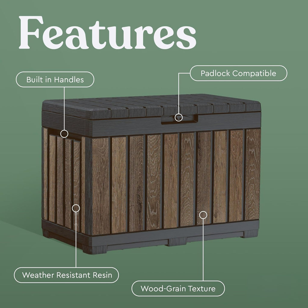 Everwood Outdoor Storage Deck Box Table