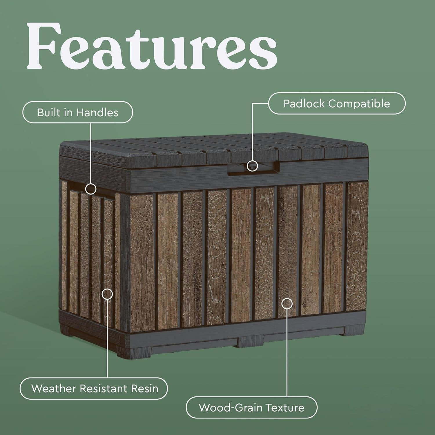 Everwood Outdoor Storage Deck Box Table