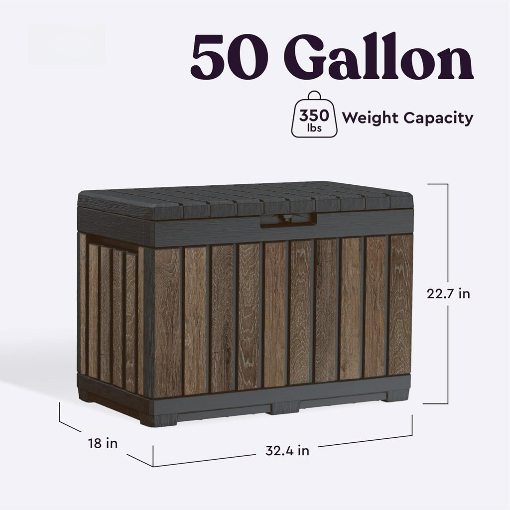 Everwood Outdoor Storage Deck Box Table