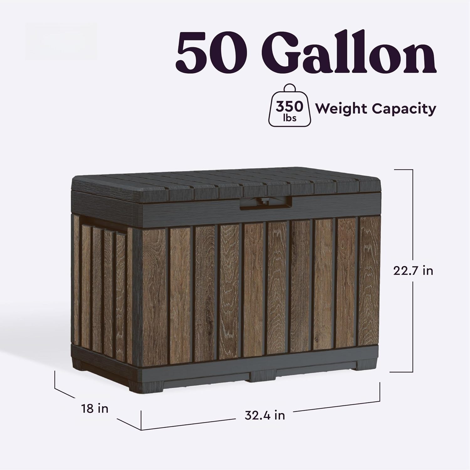 Everwood Outdoor Storage Deck Box Table