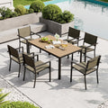 All‑Weather 7‑Piece Patio Dining Furniture Set