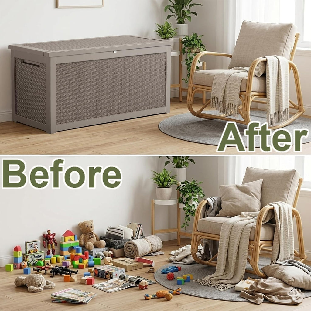 Large Lockable Resin Outdoor Storage Box