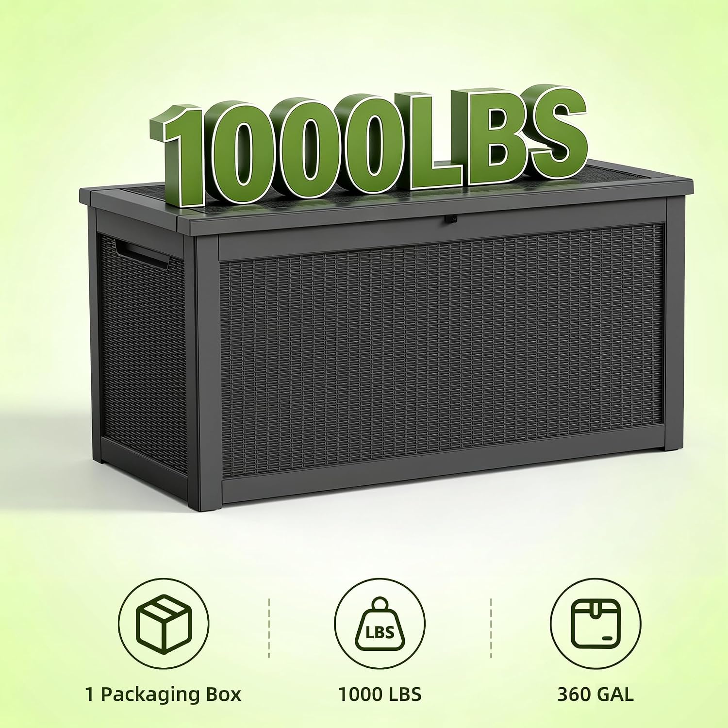 Large Lockable Waterproof Outdoor Storage Box