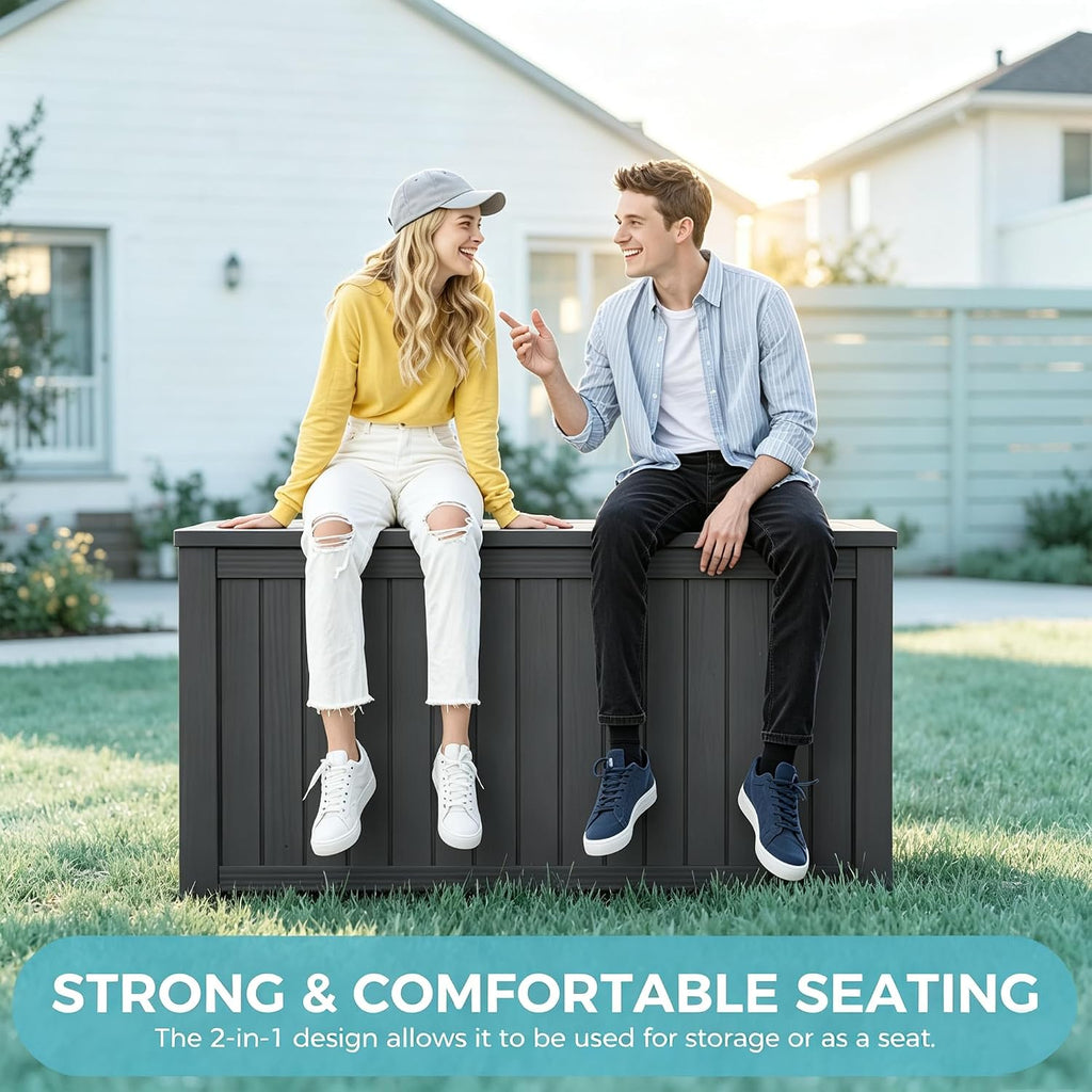 Waterproof Resin Outdoor Deck Storage Box