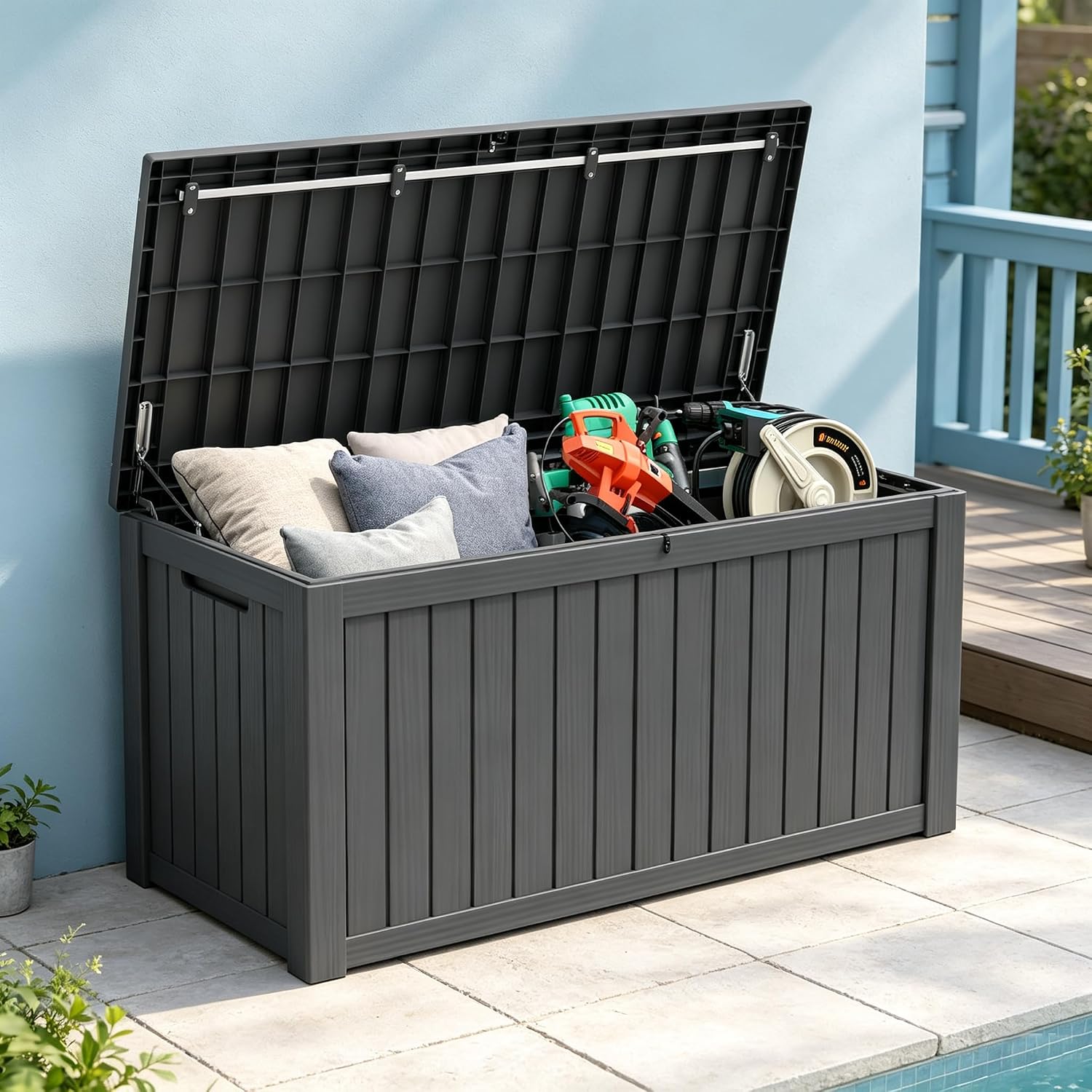 Waterproof Resin Outdoor Deck Storage Box