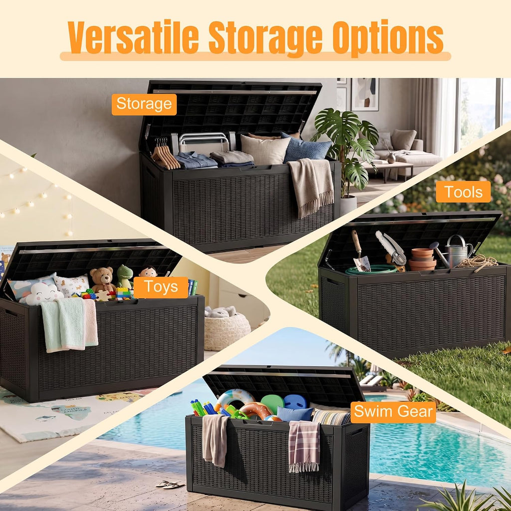 Waterproof Resin Outdoor Storage Deck Box