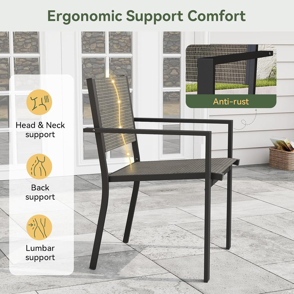 All‑Weather 7‑Piece Patio Dining Furniture Set