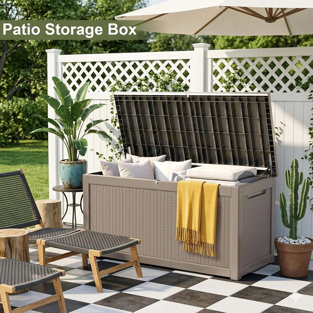 Large Lockable Resin Outdoor Storage Box