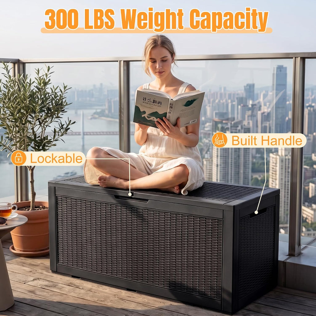 Waterproof Resin Outdoor Storage Deck Box