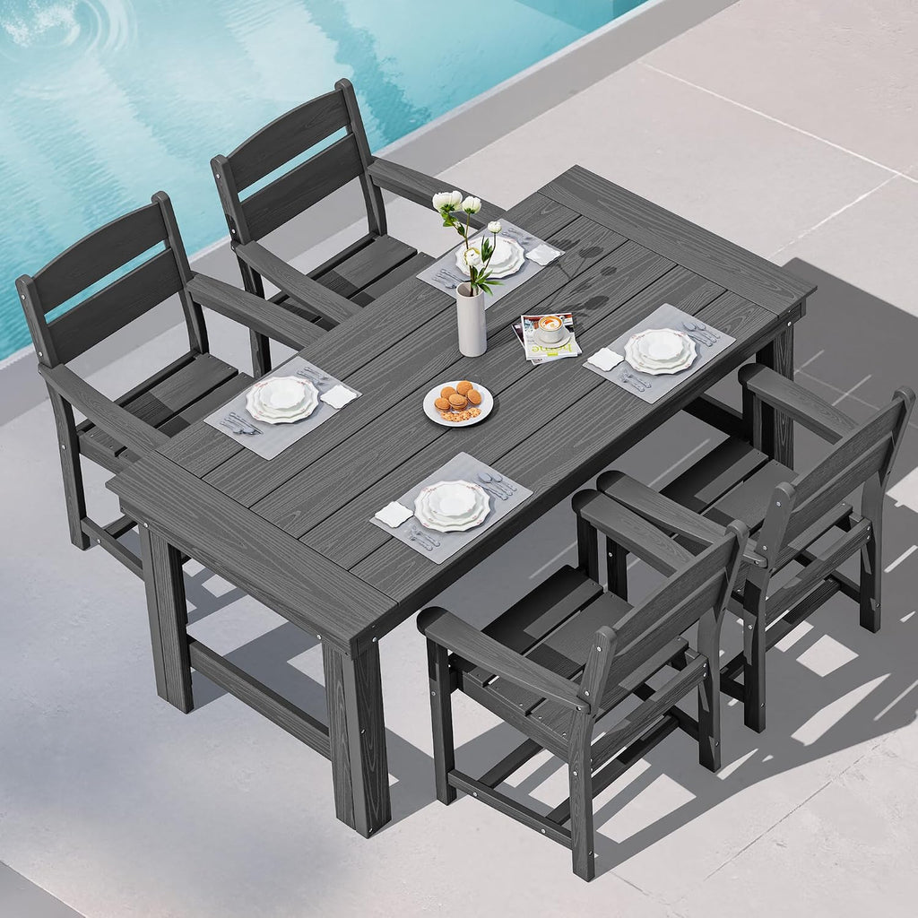 HDPE 4‑Seat Patio Outdoor Dining Set