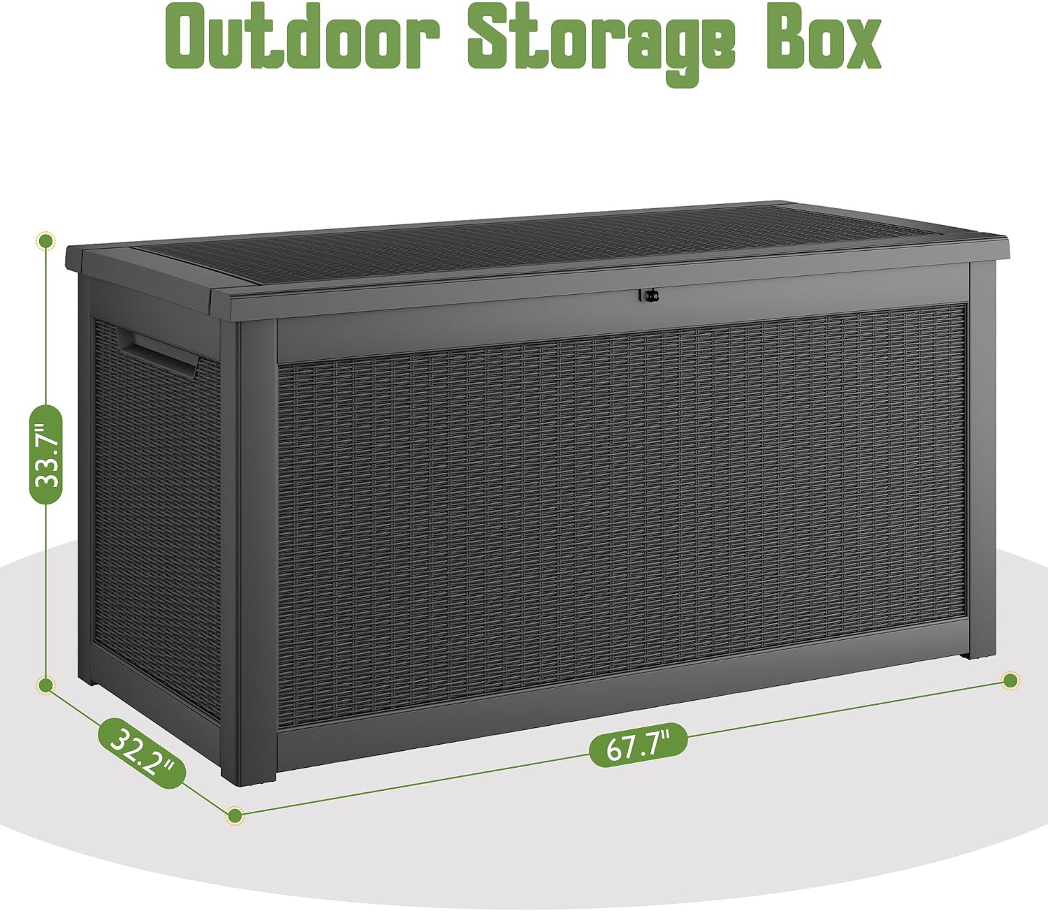 Large Waterproof Resin Outdoor Storage Box