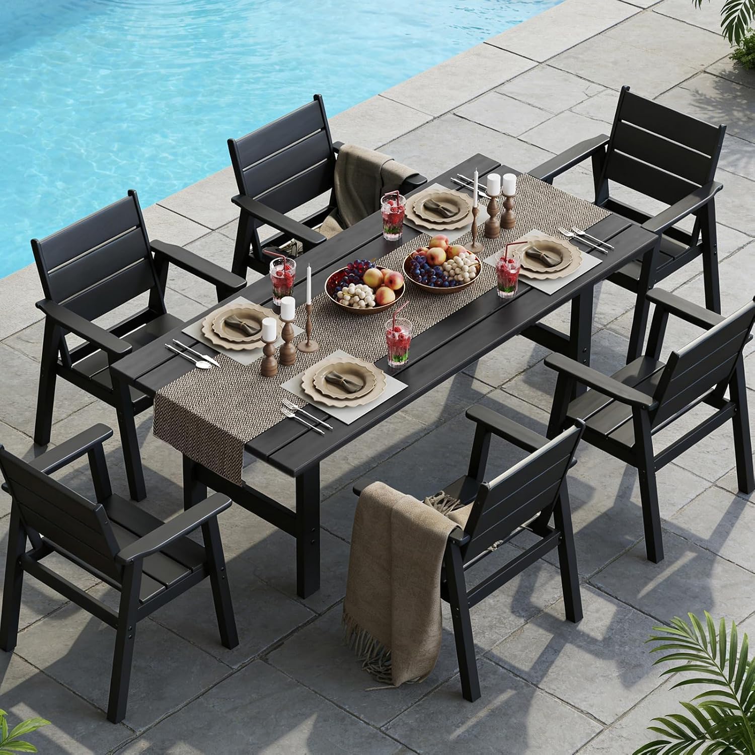 All‑Weather HDPE Outdoor Patio Dining Set