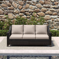 Wicker Outdoor Patio Conversation Sofa Set